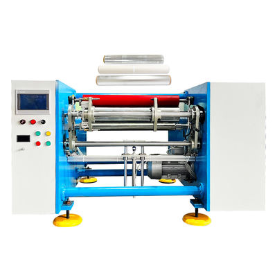 0.009-0.03mm Materiale grezzo Macchine semiautomatiche per il rimbocco di fogli di alluminio a 2 mandrini