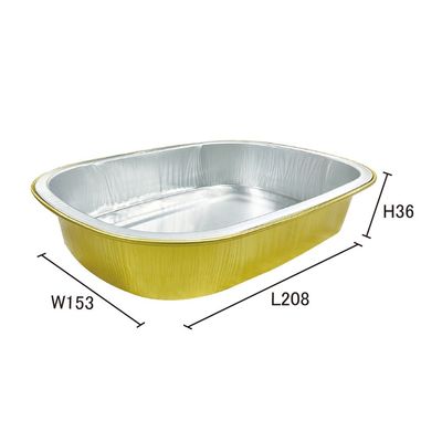 Contenitore alimentare in foglio di alluminio ingrosso contenitore personalizzato vassoio pentole quadrate