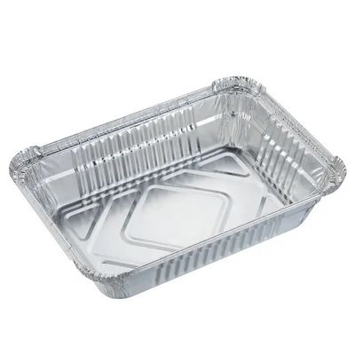 Contenitore di imballaggio per alimenti per animali da compagnia Quadratura Scartamento a domicilio Scatola da pranzo in alluminio Contenitore per alimenti