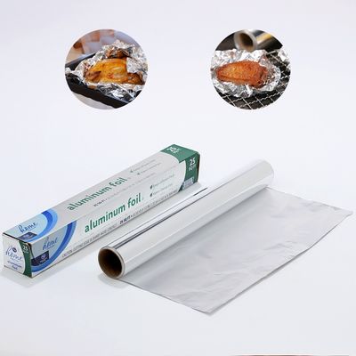 45cm 30m Heavy Duty Safe Food Grade Aluminum Foil Paper Roll per cucina in casa
