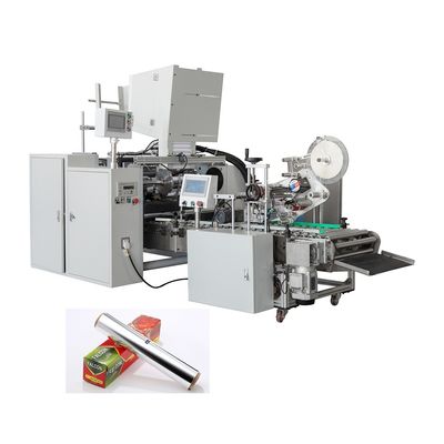 Macchina automatica di ripiegatore di rotoli di carta di silicone per carta da forno di carta di alluminio per rotoli di foglio di alluminio 4-