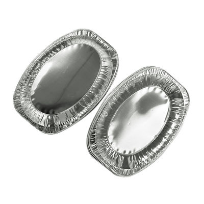 Contenitore grande di torrefazione di qualità alimentare Disposable Oval Foil di alluminio di tacchino vassoio per barbecue
