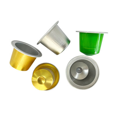 Produzione di capsule di caffè con contenitori di alluminio in piccola pellicola di alluminio