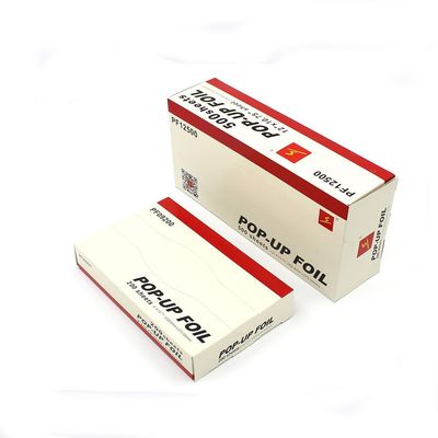 Disposable Kitchen Silver Pop Up Foil Sheet In Aluminum Foil con lunghezza personalizzata