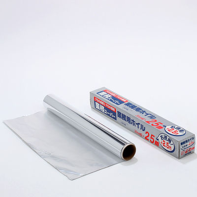 Custom 8011 Soft Temper Kitchen Tin Silver Foil Paper Food Packing Roll di folio di alluminio