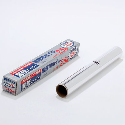 Custom 8011 Soft Temper Kitchen Tin Silver Foil Paper Food Packing Roll di folio di alluminio