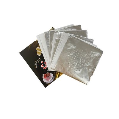 Fogli di carta monouso di Shisha in alluminio per narghilè con trattamento a fori composti