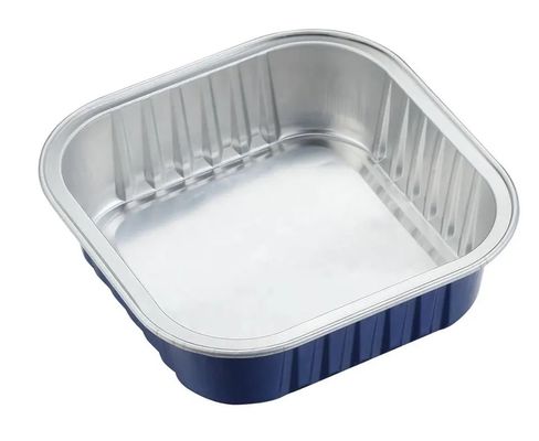 Contenitori alimentari in foglio di alluminio per imballaggi resistenti alle alte temperature e riciclabili