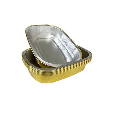 Contenitore alimentare in foglio di alluminio caldo e freddo riciclabile Preparazione del pasto vassoio monouso in foglio d'argento