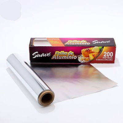 Rollo di foglio di alluminio laminato in argento per imballaggi ecologici