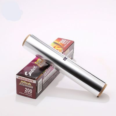 Rollo di foglio di alluminio laminato in argento per imballaggi ecologici