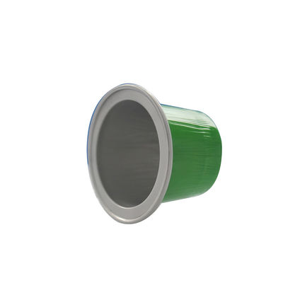 Capsula di caffè in foglio di alluminio con coperchio