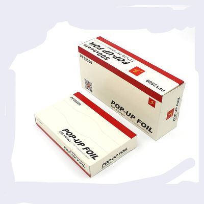 OEM Hair Dressing Foil di alluminio per salone di parrucchieri In Roll o Pop Up Sheet Pre Cut Sheet