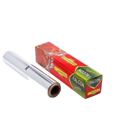 Logo personalizzato Rosting Foil di alluminio 20 micron 30cmx300m Argento Heavy Duty Jumbo Roll