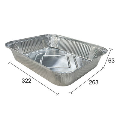 Contenitore alimentare di alluminio riciclabile di foglio di alluminio ovale torrefazione padella per il tacchino