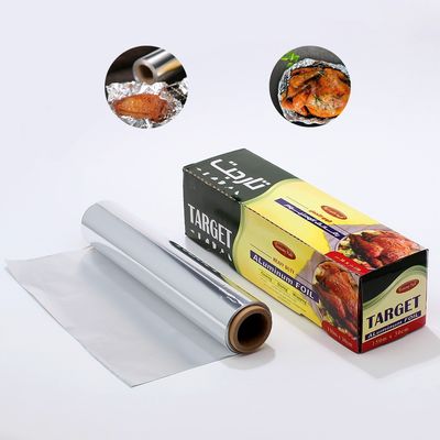 300mm Heavy Duty 8011 in rilievo cucina colorata argento di alluminio per l'avvolgimento
