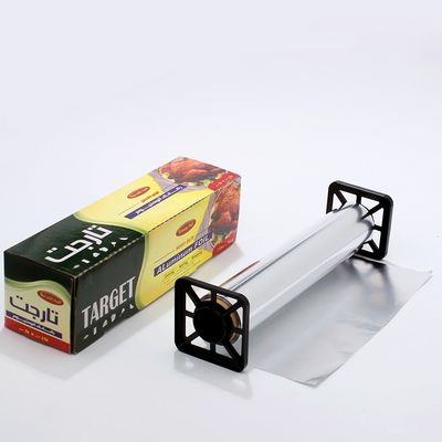 300mm Heavy Duty 8011 in rilievo cucina colorata argento di alluminio per l'avvolgimento