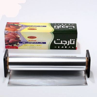 300mm Heavy Duty 8011 in rilievo cucina colorata argento di alluminio per l'avvolgimento
