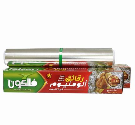 Cucina 25 piedi quadrati Rollo di carta resistente al calore di qualità alimentare Rollo di foglio di alluminio di lunghezza personalizzata
