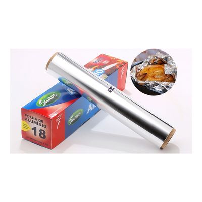 150m Heavy Duty 30cm 45cm Paper Aluminum Foil In Roll Lunghezza personalizzata per la cottura