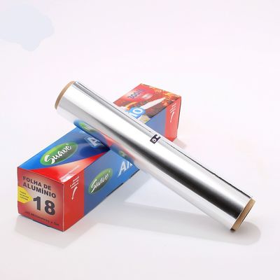 150m Heavy Duty 30cm 45cm Paper Aluminum Foil In Roll Lunghezza personalizzata per la cottura