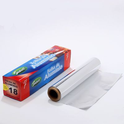 150m Heavy Duty 30cm 45cm Paper Aluminum Foil In Roll Lunghezza personalizzata per la cottura