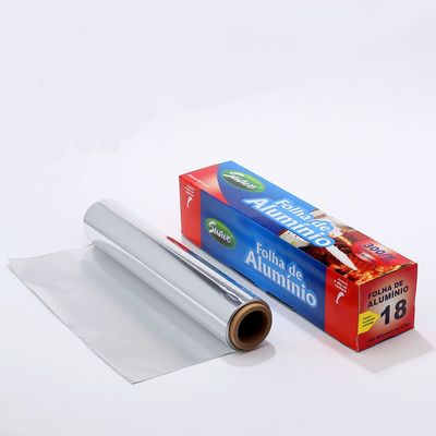 150m Heavy Duty 30cm 45cm Paper Aluminum Foil In Roll Lunghezza personalizzata per la cottura