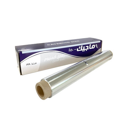 Materiale argento 8011 Rollo di foglio di alluminio 100m 300m per forno da cucina Forno da forno pesante