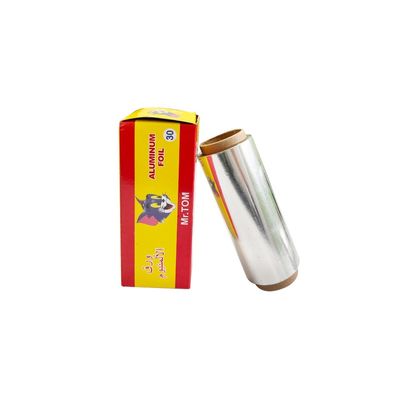 Rollo di carta monouso in foglio di alluminio 8011 in argento per parrucchieri di spessore 20-50mic