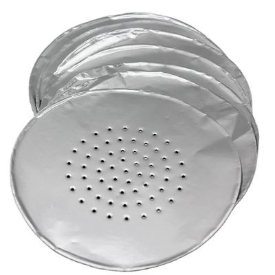 Spessore personalizzato 120 mm Dimensione rotonda Folia di alluminio Shisha usa e getta per narghilè