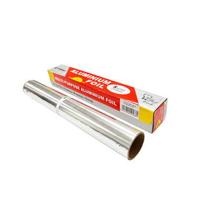 Carta di avvolgimento alimentare per cucina in rotoli di alluminio per uso domestico in argento con trattamento composito