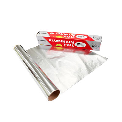 Carta di avvolgimento alimentare per cucina in rotoli di alluminio per uso domestico in argento con trattamento composito