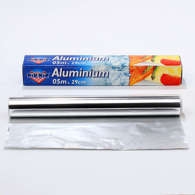 Logo personalizzato Rollo di foglio di alluminio per uso domestico 8011 argento per imballaggio e cottura alimentare