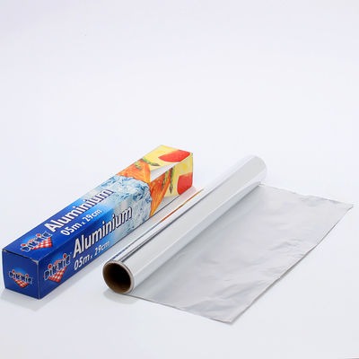 Logo personalizzato Rollo di foglio di alluminio per uso domestico 8011 argento per imballaggio e cottura alimentare
