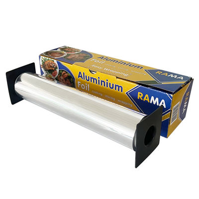 Carta a rotoli di foglio di alluminio a superficie lubrificata da 18 micron per imballaggi alimentari personalizzati