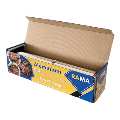 Carta a rotoli di foglio di alluminio a superficie lubrificata da 18 micron per imballaggi alimentari personalizzati