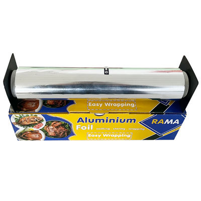 Carta a rotoli di foglio di alluminio a superficie lubrificata da 18 micron per imballaggi alimentari personalizzati