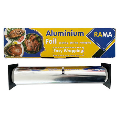 Carta a rotoli di foglio di alluminio a superficie lubrificata da 18 micron per imballaggi alimentari personalizzati