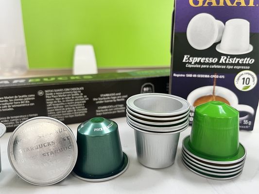 Capsule di caffè usa e getta Processo di stampaggio della pasta ecologico