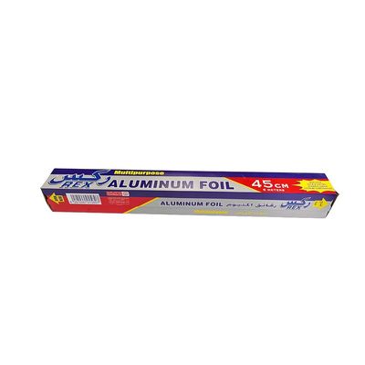 Cucina lunghezza personalizzata 8011 foglio di alluminio per uso domestico carta da imballaggio roll logo personalizzato
