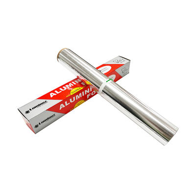 Logo personalizzato Rollo di foglio di alluminio per imballaggio alimentare Rollo usa e getta per la casa 3-300m