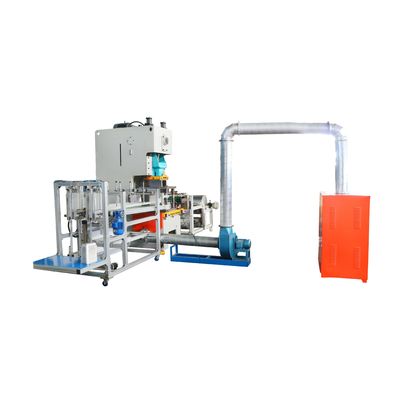 Macchina per la produzione automatica di contenitori in foglio di alluminio per il tipo di imballaggio di cassa