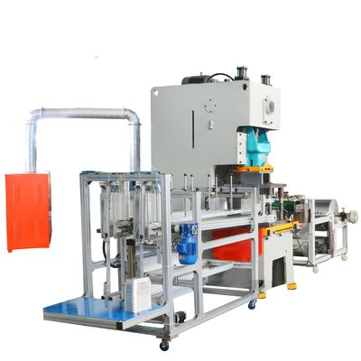 Macchina per la produzione automatica di contenitori in foglio di alluminio per il tipo di imballaggio di cassa
