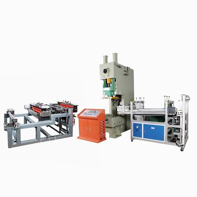 Macchina per la produzione automatica di contenitori in foglio di alluminio per il tipo di imballaggio di cassa