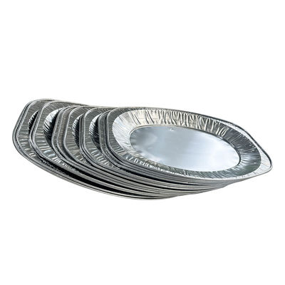 Contenitore grande di torrefazione di qualità alimentare Disposable Oval Foil di alluminio di tacchino vassoio per barbecue
