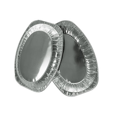 Contenitore grande di torrefazione di qualità alimentare Disposable Oval Foil di alluminio di tacchino vassoio per barbecue