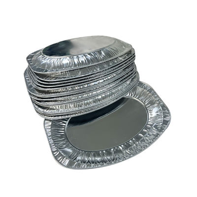 Contenitore grande di torrefazione di qualità alimentare Disposable Oval Foil di alluminio di tacchino vassoio per barbecue