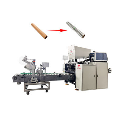 Macchina di riavvolgimento di fogli di alluminio completamente automatica con frizione magnetica a polvere 25N.m.