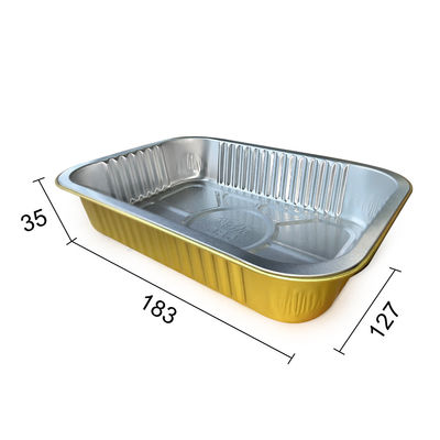 Imballaggio alimentare usa e getta Tazza di foglio di alluminio per una conveniente cottura e imballaggio