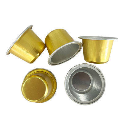 Produzione di capsule di caffè con contenitori di alluminio in piccola pellicola di alluminio